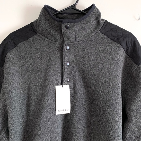 ** SOLD ** Goodfelloe & Co Gray Fleece Pullover - Picture 4 of 8